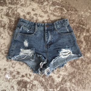 Cut off jean shorts